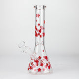 10" Cherry Blossom New Design Glass Beaker Bong