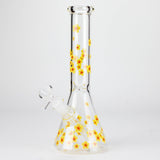 10" Cherry Blossom New Design Glass Beaker Bong