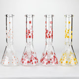 10" Cherry Blossom New Design Glass Beaker Bong
