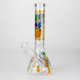 10" Turtle Design Glass Beaker Bong – Glow in the Dark