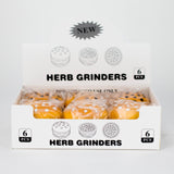 3" Hamburger Shape Metal Grinder 4 Layers - Box of 6