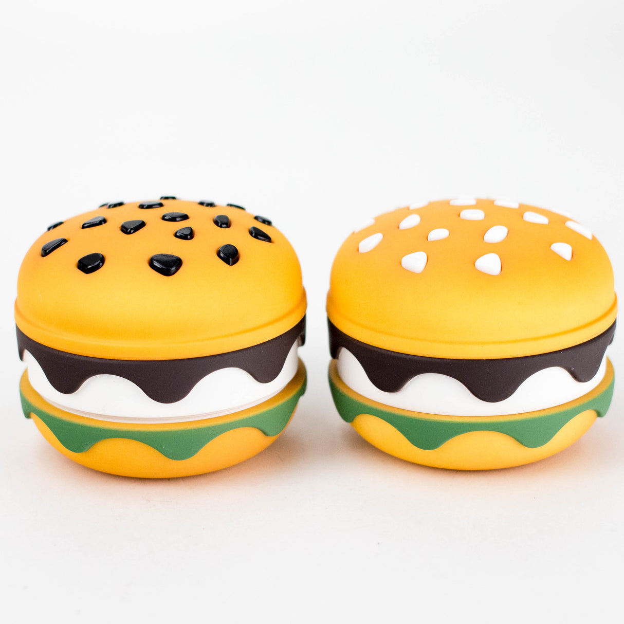 3" Hamburger Shape Metal Grinder 4 Layers - Box of 6