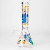 10" Turtle Design Glass Beaker Bong – Glow in the Dark