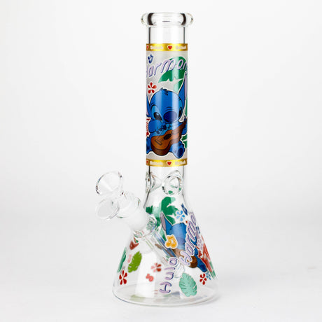 10" Turtle Design Glass Beaker Bong – Glow in the Dark Glass Bong 777 Smoke Design4