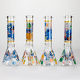 10" Turtle Design Glass Beaker Bong – Glow in the Dark Glass Bong 777 Smoke