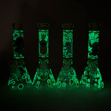 10" Turtle Design Glass Beaker Bong – Glow in the Dark