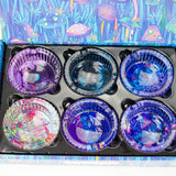 Premium Glass Mushroom Design Ashtray – Box of 6