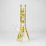 10" Ancient Art Design Glass Beaker Bong