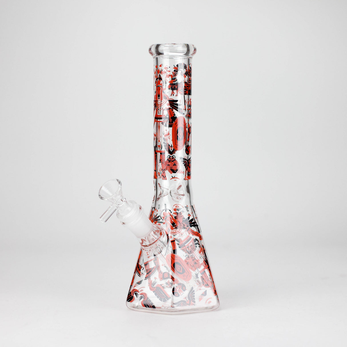 10" Ancient Art Design Glass Beaker Bong
