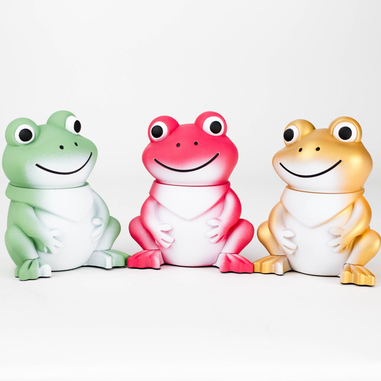 3" Cute Frog Metal Grinder 4 Layers - Box of 6