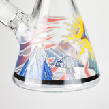 14" Eye Design 7mm Thick Heavy-Duty Glass Beaker Bong