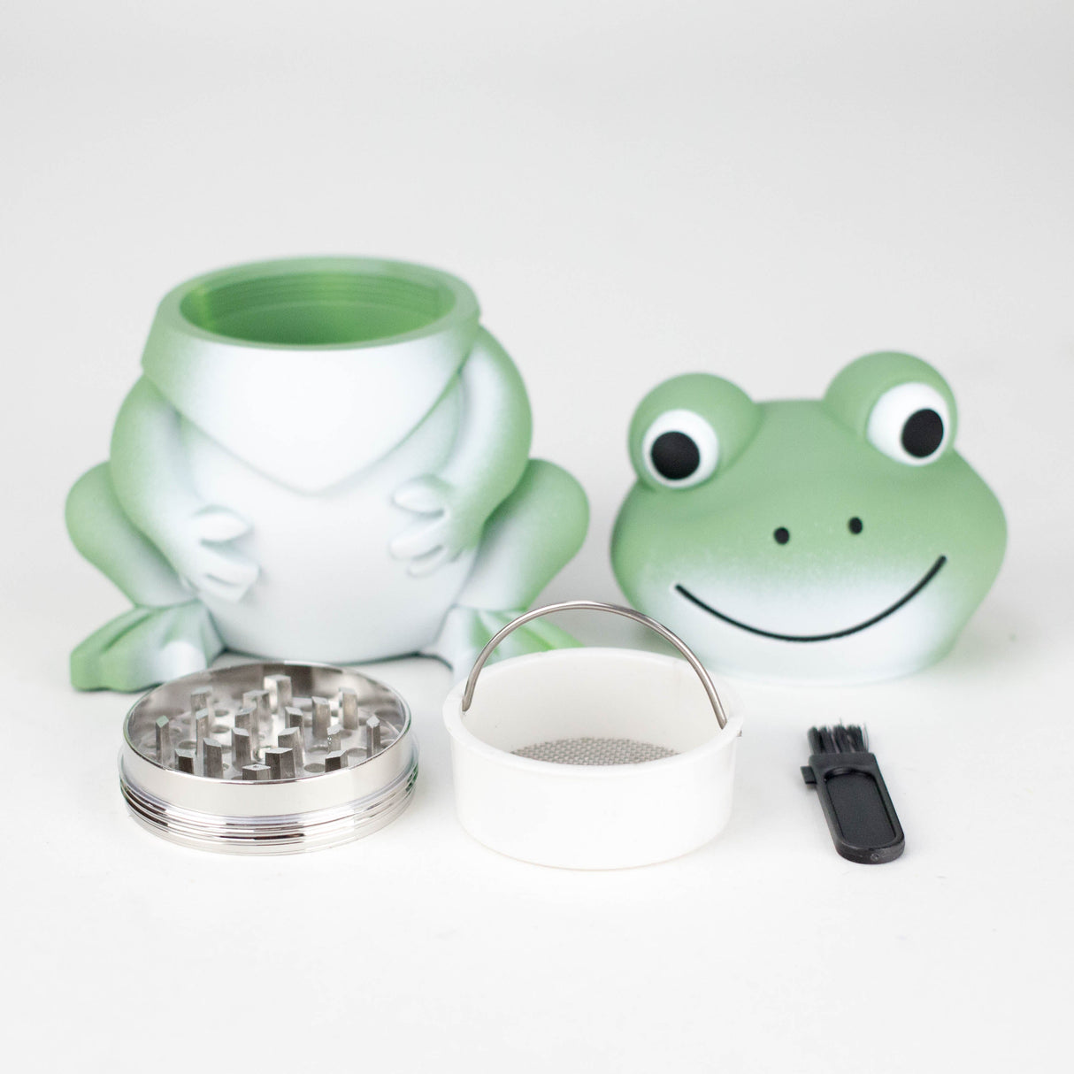3" Cute Frog Metal Grinder 4 Layers - Box of 6