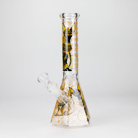 10" Ancient Art Design Glass Beaker Bong