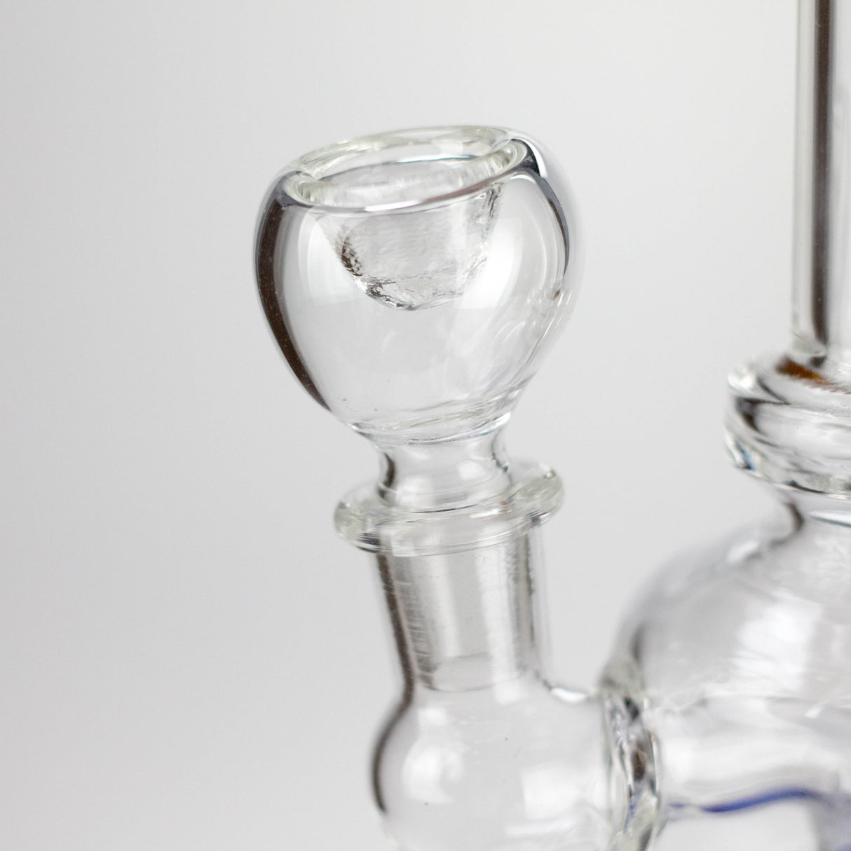 6" Assorted Design Stemless Glass Bong with 14mm Bowl Joint