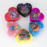 3" Heart-Shaped Mushroom Design Metal Grinder – 4-Layer, Box of 12