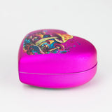 3" Heart-Shaped Mushroom Design Metal Grinder – 4-Layer, Box of 12