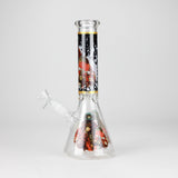 10" Hip Hop Design Glass Beaker Bong