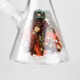 10" Hip Hop Design Glass Beaker Bong