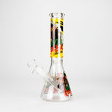 10" Hip Hop Design Glass Beaker Bong