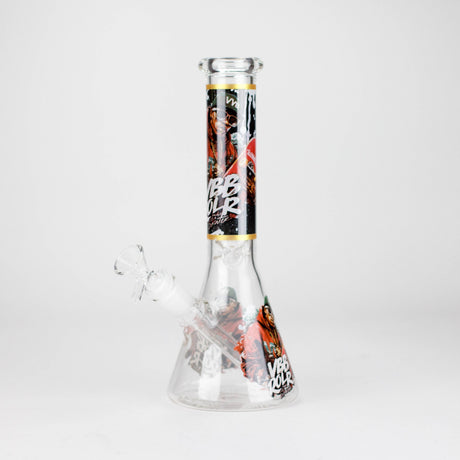 10" Hip Hop Design Glass Beaker Bong