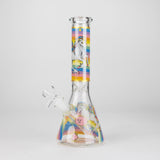 10" Unicorn Design Glass Beaker Bong