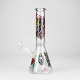10" Glow-in-the-Dark Monster Design Glass Beaker Bong
