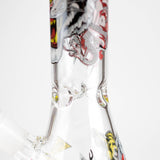 10" Glow-in-the-Dark Monster Design Glass Beaker Bong