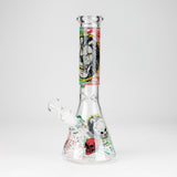 10" Glow-in-the-Dark Monster Design Glass Beaker Bong