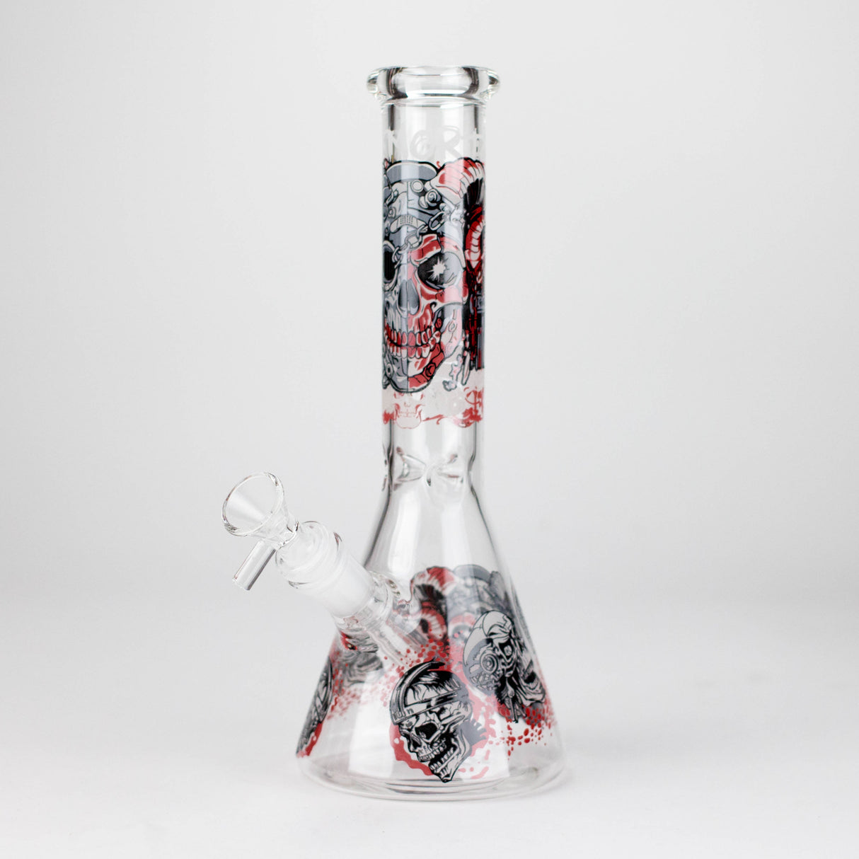 10" Glow-in-the-Dark Monster Design Glass Beaker Bong