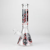 10" Glow-in-the-Dark Monster Design Glass Beaker Bong