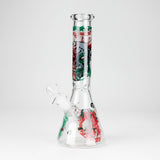 10" Glow-in-the-Dark Monster Design Glass Beaker Bong