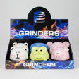 2.5" Cute Animal Design Metal Grinder 4 Layers - Box of 6 Display Pack 777 Smoke