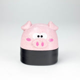 2.5" Cute Animal Design Metal Grinder 4 Layers - Box of 6 Display Pack 777 Smoke