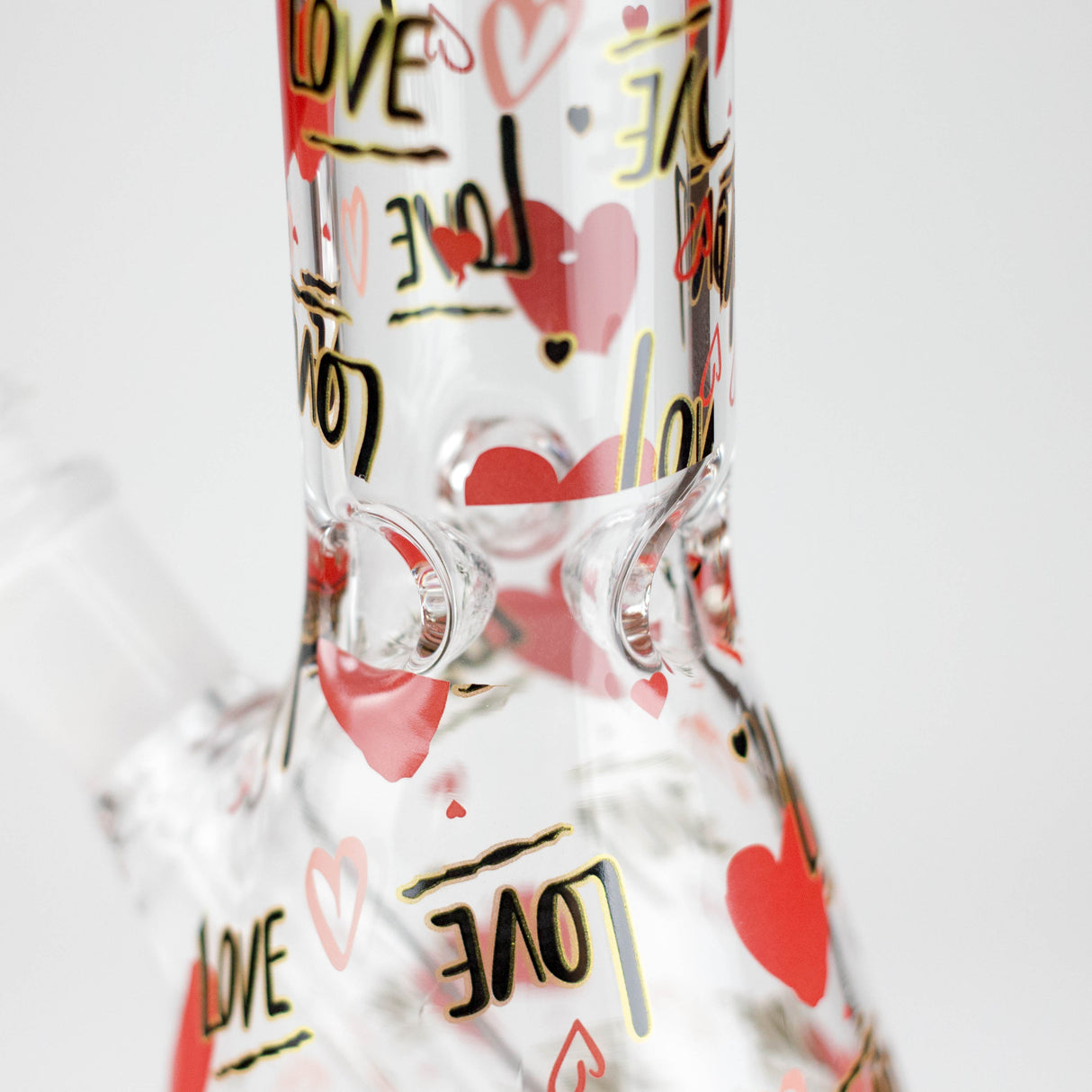 10" Love Design Glass Beaker Bong Glass Bong 777 Smoke