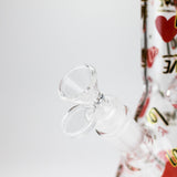 10" Love Design Glass Beaker Bong Glass Bong 777 Smoke