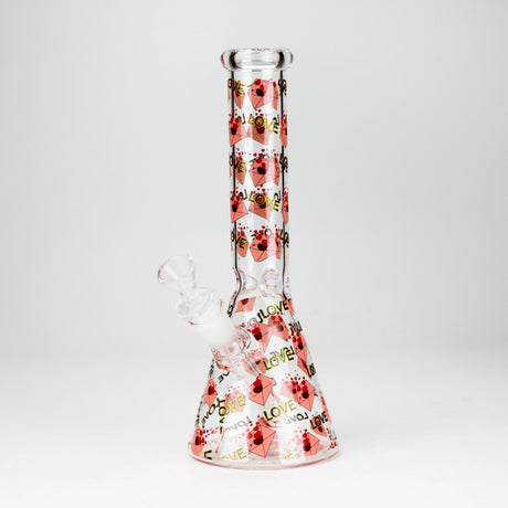 10" Love Design Glass Beaker Bong Glass Bong 777 Smoke Design3
