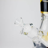 14" Cartoon S Design 7mm Thick Heavy Duty Glass Beaker Bong Glass Bong 777 Smoke