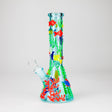 10" 3D Under The Sea Design Glass Beaker Bong-Glow in the dark Glass Bong 777 Smoke