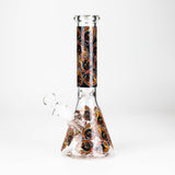 10" Furious Skull Design Glass Beaker Bong-Glow in the dark Glass Bong 777 Smoke Design2