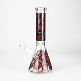 10" Furious Skull Design Glass Beaker Bong-Glow in the dark Glass Bong 777 Smoke Desgin3