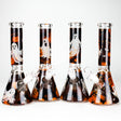 10" Cute Ghost Design Glass Beaker Bong-Glow in the dark Glass Bong 777 Smoke