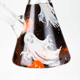 10" Cute Ghost Design Glass Beaker Bong-Glow in the dark Glass Bong 777 Smoke
