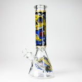 14" Monster Design 7mm Thick Heavy Duty Glass Beaker Bong Glass Bong 777 Smoke Design2