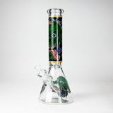 14" Monster Design 7mm Thick Heavy Duty Glass Beaker Bong Glass Bong 777 Smoke Design4
