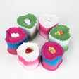 2.5" Heart Shaped Cake Metal Grinder 4 Layers - Box of 6 Display Pack 777 Smoke