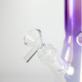 10" Smoke On The Ice Two-Tone Glass Beaker Bong with Octagon Base Glass Bong 777 Smoke