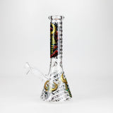10" King Of Death Design Glass Beaker Bong Glass Bong 777 Smoke