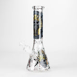10" King Of Death Design Glass Beaker Bong Glass Bong 777 Smoke Design2