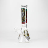10" King Of Death Design Glass Beaker Bong Glass Bong 777 Smoke Design3