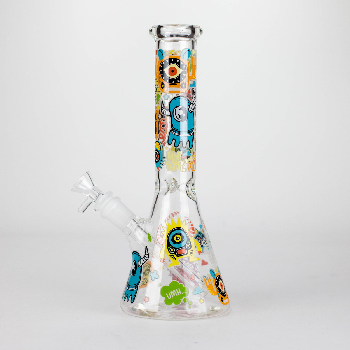 10" Monster Graffiti Design Glass Beaker Bong Glass Bong 777 Smoke